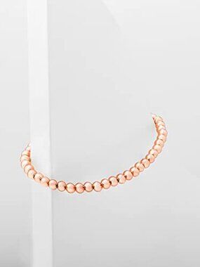 New - 14K Gold Plated Beaded Bracelet for Women | Stackable Gold Bead Bracelet